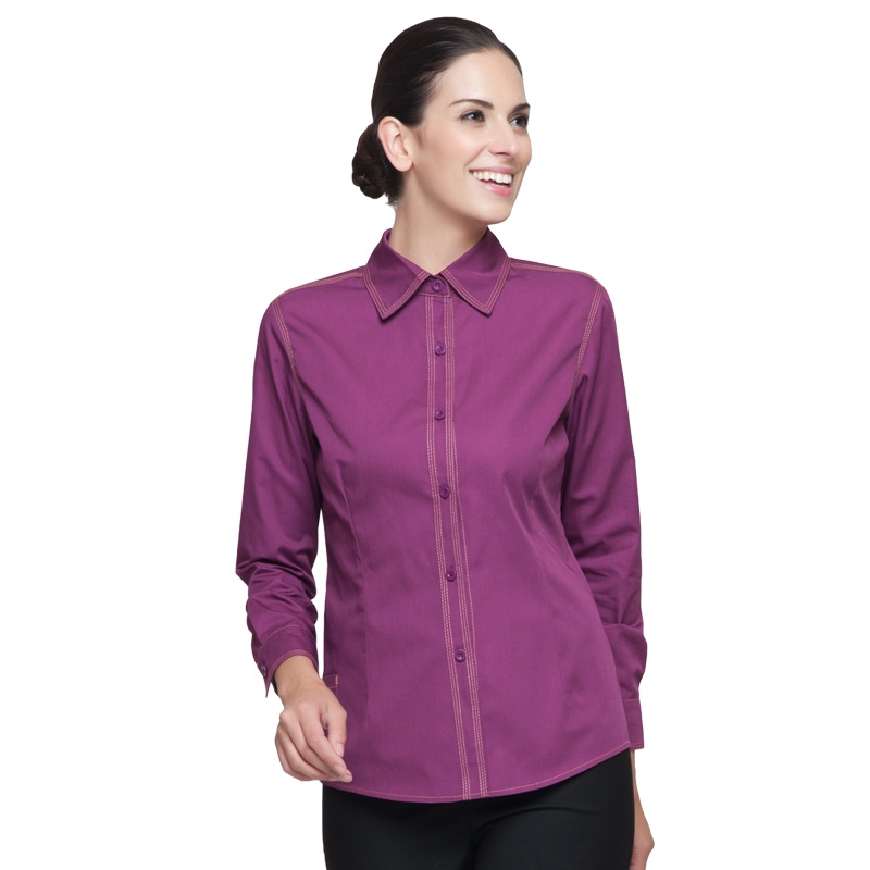 women long sleeve purple shirt 